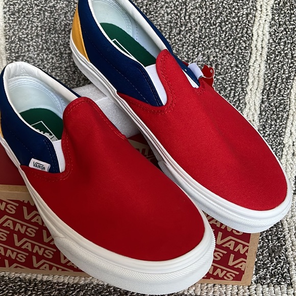 Vans Classic Slip-On Vans Yacht Club Red/Blue MENS - Picture 7 of 16